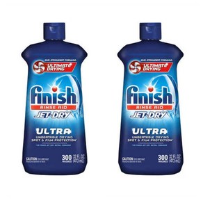 Finish Jet-Dy Ulta Dishwashe Rinse Aid 피니쉬 제트 드라이 울트라 식기세척 린스 에이드 32oz(473ml) 2팩, 1개, 473ml