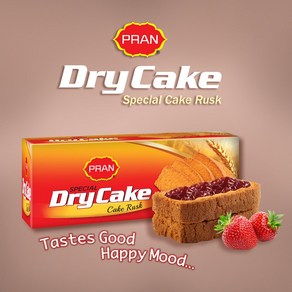 PRAN Special Dy Cake 드라이 케이크 프란 쿠키 과자류 350G, 1개