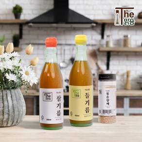 [더맑음]The맑음 저온압착 참기름 들기름 350ml (2병구매 선물있음), 참기름350ml, 2개