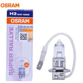 OSRAM-오프로드 전구 트럭 할로겐 램프 H3 62243 24V 100W PK22s 오프로드 헤드라이트 UV 필터 슈퍼 렐리 1 개, 1개