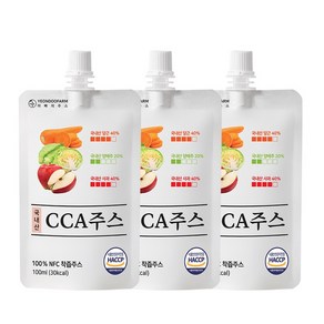 연두팜 국내산 착즙 CCA 주스 100ml 낱개