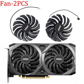 MSI 지포스 RTX 3070 3060 3060Ti VENTUS 2X OC 95MM 비디오 카드 팬 PLD10010S12HH RTX3060 RTX3070 RTX3060Ti GPU, 3) Fan - 2PCS