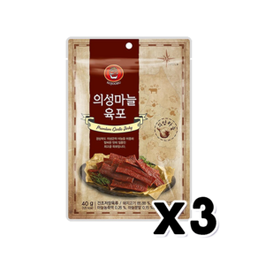 코주부 의성마늘육포 안주간식 40g x 3개