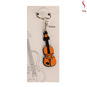 KeyChain Violin 바이올린 악기 열쇠고리 Key Ring, 1개