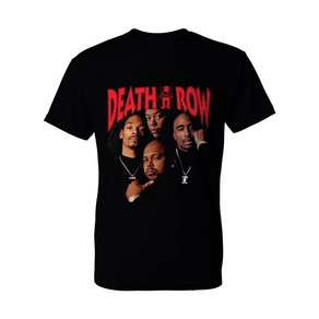 Death Row Recods Tupac De 블랙 티셔츠. 여름 오 넥 반팔 남성 티셔츠 New S-3Xl