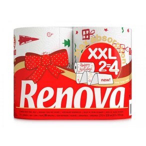 RENOVA 레노바 프리미엄 화장지 키친타올 크리스마스 에디션 2롤 키친타월