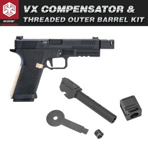 [MOD1] VX Compensato + Theaded Oute Bael Kit (WE/AW G17/G19), VX9용 (WE G19), 1개