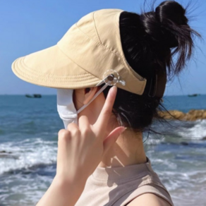 가온 마스크걸이 UV 차단 썬햇 햇빛차단 캐주얼 버킷 모자