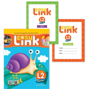 이지 링크 스타터 2 Easy Link State 2 Student Book+Wokbook+QR+Tests+Wod Book 세트 (Class Pack) NE능률 (전3권)