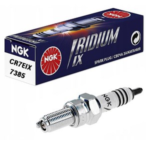 NGK IRIDIUM IX SPARK PLUG 이리듐플러그 오토바이플러그 스파크 T-MAX 익사400 마제스티.DT 비노50(4T) VOX 시그너스 플러그CR7EIX (7385), 1개