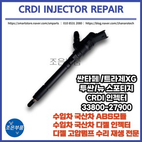 싼타페 투싼 뉴스포티지 인젝터 CRDI 재생 수리 33800-27900