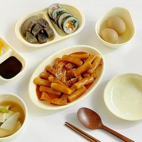 별도표기 국산 멜라민 옛날 분식그릇 떡볶이 오뎅 순대 분식집 접시 중국집 식당 캠핑 반찬 소스 식기