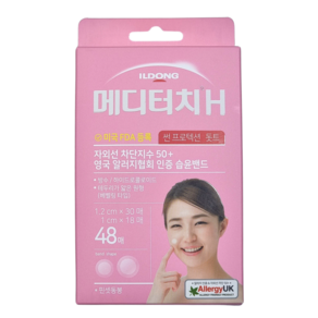 일동제약 메디터치 H 썬 프로텍션 돗트 혼합형 밴드 12 mm x 30p + 10 mm x 18p, 1개