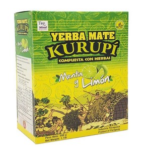 Kuupi Yeba Mate with Mint and Lemon 500 g (1.1 lbs) 민트와 레몬을 곁들인 쿠루피 예르바 마테 500g(1.1lbs), 1개, 500g