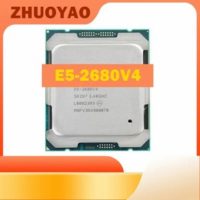 PC 컴퓨터 노트북 부품 제온 E5 2680 V4 엘지 LG 호환A 2011-3 CPU 프로세서 2.4Ghz 14 코어 및 28 스레드 120W E5-2680V4