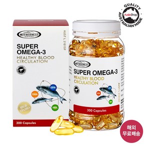 마더네스트 호주 직구 슈퍼 오메가-3 1000mg EPA DHA 300정 (25년6월), 1개