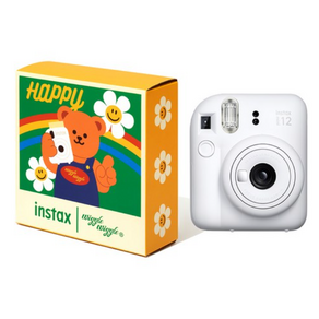 인스탁스 위글위글 패키지 미니12 즉석카메라 세트 클레이 화이트 instax mini12, (instax mini12)WHITE, 1세트