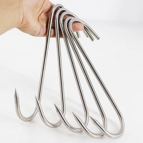 정육 고기 걸이 S자 후크 고리 22cm 정육점고기걸이 정육점갈고리, 상세페이지 참조, 1개