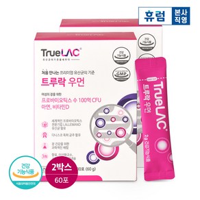 트루락 우먼 프로바이오틱스 유산균 30p, 60g, 2개