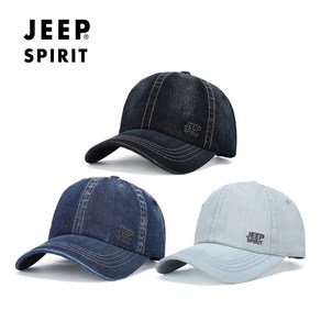 웹도매 JEEP SPIRIT 지프 스피릿 볼캡 CA0375, 블랙진, 1개