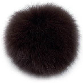 보띠랑스 여우 털방울-대 12cm 방울 FOX FUR 폼폼 폭스퍼, 11다크체스트넛, 1개