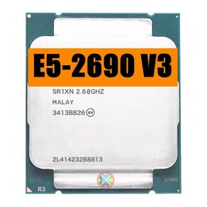 제온 E5 2690 V3 프로세서 SRXN 2.6Ghz 2 코어 30MB 소켓 LGA 203 제온 CPU E52690V3, 한개옵션0