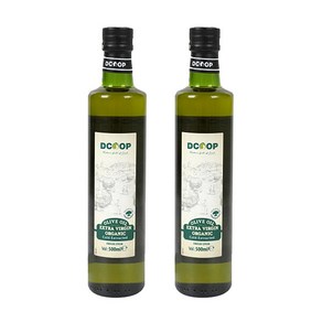 디쿱 유기농 냉압착 엑스트라버진 올리브유, 500ml, 2개