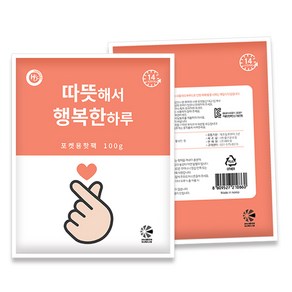 해피데이 행복한 핫팩 포켓형 100g, 20개