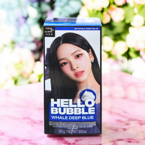 미쟝센 헬로 버블 염색제 4B, 4B 웨일딥블루, 1개, 30g