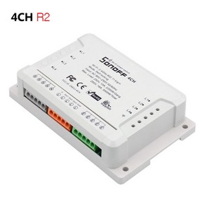 SONOFF 4CH R2 스마트 스위치 4채널 와이파이 스위치, 1개