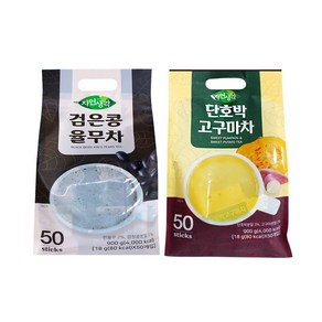 희창 검은콩 율무차 50T +단호박 고구마차 50T (100T), 1세트, 18g, 1개입