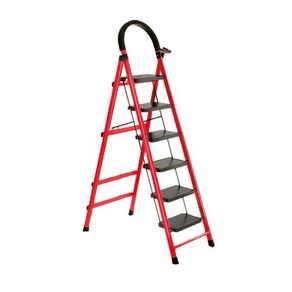 신제품마켓 6컬러 사다리 가정용사다리 4/5/6 단 안전발판사다리 130cm-170cm282288, 레드 6단 × 1개, 1개