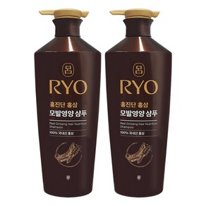 려 홍진단 홍삼 모발영양 샴푸 820ml x2, 2개