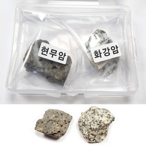 암석표본 2종 교과서 화강암 현무암 암석 화산과 지진 단원