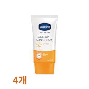 바세린 톤업 선크림 40+SPF/PA++++, 50ml, 4개