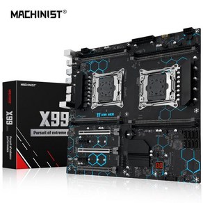 MACHINIST X99 듀얼 CPU 메인보드 LG 호환A 2011-3 지지대 제온 프로세서 NVME SATA M.2 슬롯 8 DDR4 RAM MAX 256G USB3.0 MD8, 2차검수_01 마더 보드, 1개