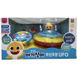 핑크퐁 아기상어 무선조종 UFO 작동완구, 옐로우 외 다색, 1개