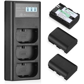 일본직발송 2. LEPO LP-E6 LP-E6N 호환 배터리 3 개 + 충전기 세트 2600MAH LCD 된 충전기 대응 기종 CAN