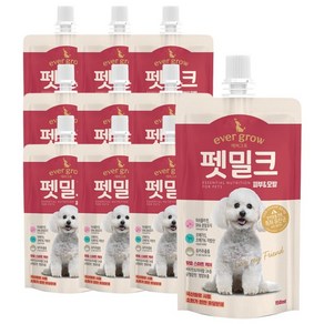 에버그로 강아지 펫밀크, 피부&모발 (피쉬콜라겐, DHA분말유지), 150ml, 10개
