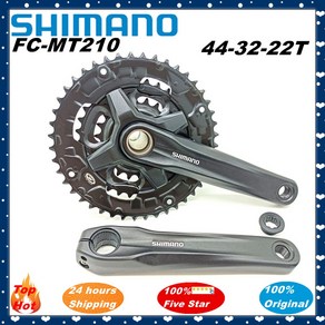 Shimano Alivio MTB 산악 자전거 크랭크셋 체인 휠 MT210 2 피스 44-32-22T 40-30-22T 3x9 2x9 속도, 3)MT210 44-32-22T - 170mm, 1개