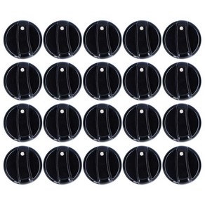 20PCS 8mm 제어 다이얼 손잡이 유니버설 주방 범위 노브 ABS 가스 스토브 전자 레인지 온수기, 한개옵션0