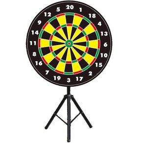 대형 룰렛 돌림판 원판 돌리기 행사 다트 게임, 1개, 화이트/60cm+다트 15개