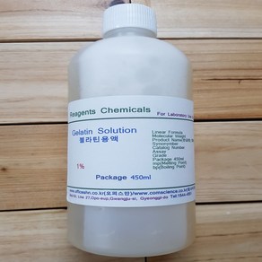 오피스안&컴사이언스 젤라틴용액 1% Gelatin Solution 화)450ml 시약