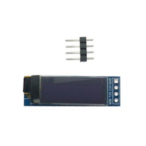 0.91인치 12832 OLED 4핀 I2C 모듈 (WHITE)