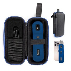 FLIR ONE EDGE PRO Wieless 160 x 120 IR 카메라용 케이스 80 60 카메라에도 적합 블랙, Black with blue zip, 1개, Black with blue zip