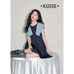 쿠오세 원피스 kuose 여름 투피스 민소매 롱 플로럴 2024 스커트