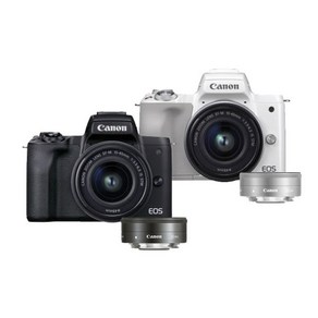 캐논 EOS M50 Mak II 15-45mm 128G패키지 미러리스카메라, M50 Mak2 +15-45mm+22mm  화이트