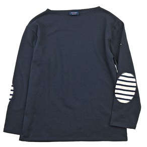 세인트제임스 길도 엘보패치 무지긴팔티셔츠 Guildo Elbow U Patches Navy