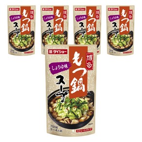 다이쇼 하카타 모쯔나베 스프 간장맛 스트레이트 타입, 5개, 750g
