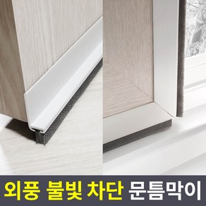 집요 외풍차단 5중커버 L틈막이 모헤어 문풍지 흰색 95cm (창문형)